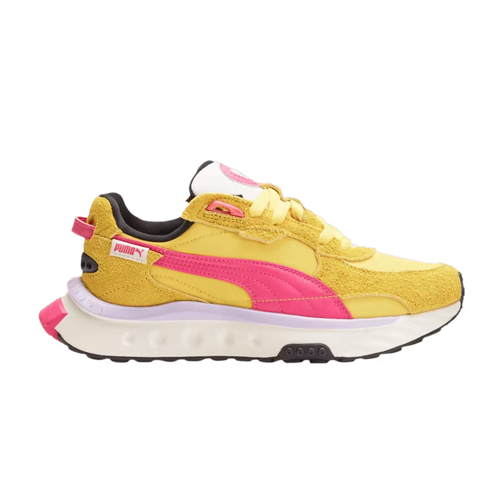 Puma Women's Wild Rider Vintage Super Lemon Glowing Pink