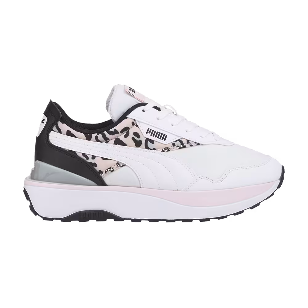 Puma Cruise Rider Jr Summer Roar - White Chalk Pink Leopard