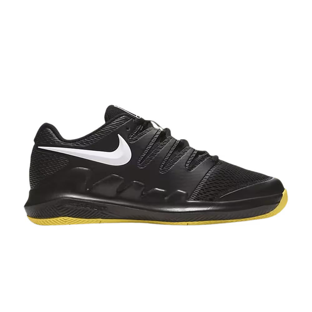 Nike Court Vapor X GS Black Speed Yellow
