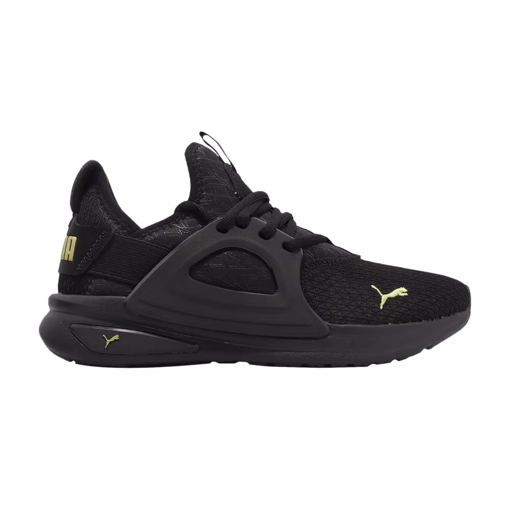 Puma Women's Softride Enzo Evo Metallic - Black Gold