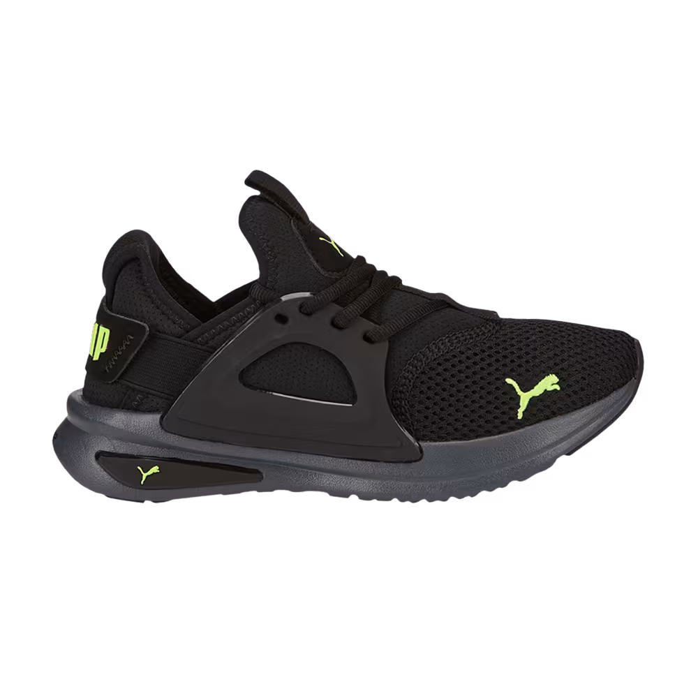 Puma Softride Enzo Evo Big Kid Black Lime Squeeze