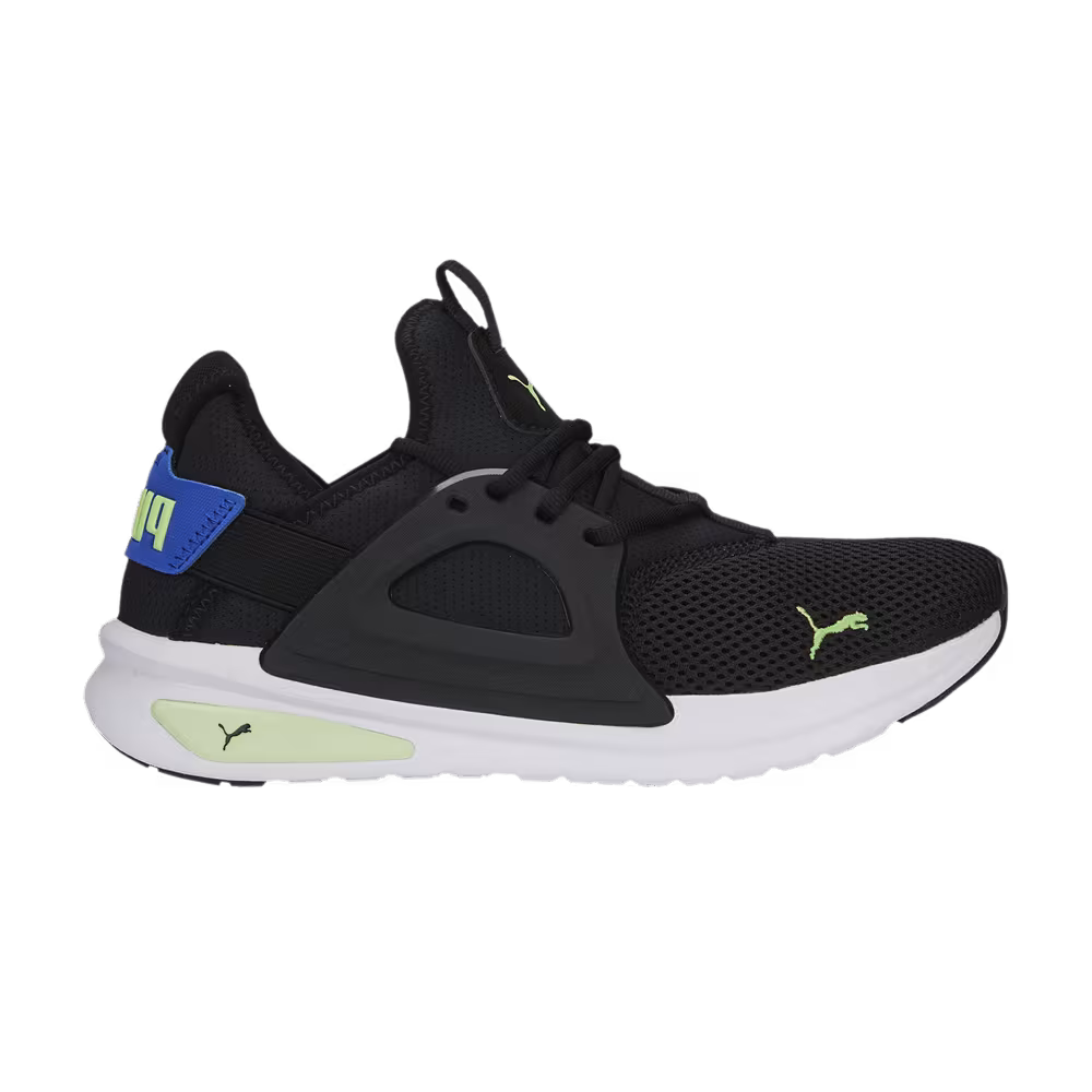 Puma Softride Enzo Evo Black Lime Royal Sapphire
