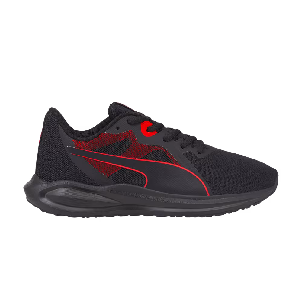 Puma Twitch Runner Jr Black High Risk Red