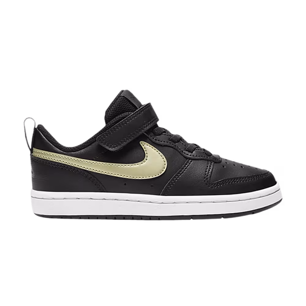 Nike Court Borough Low 2 PS Black Metallic Gold Star