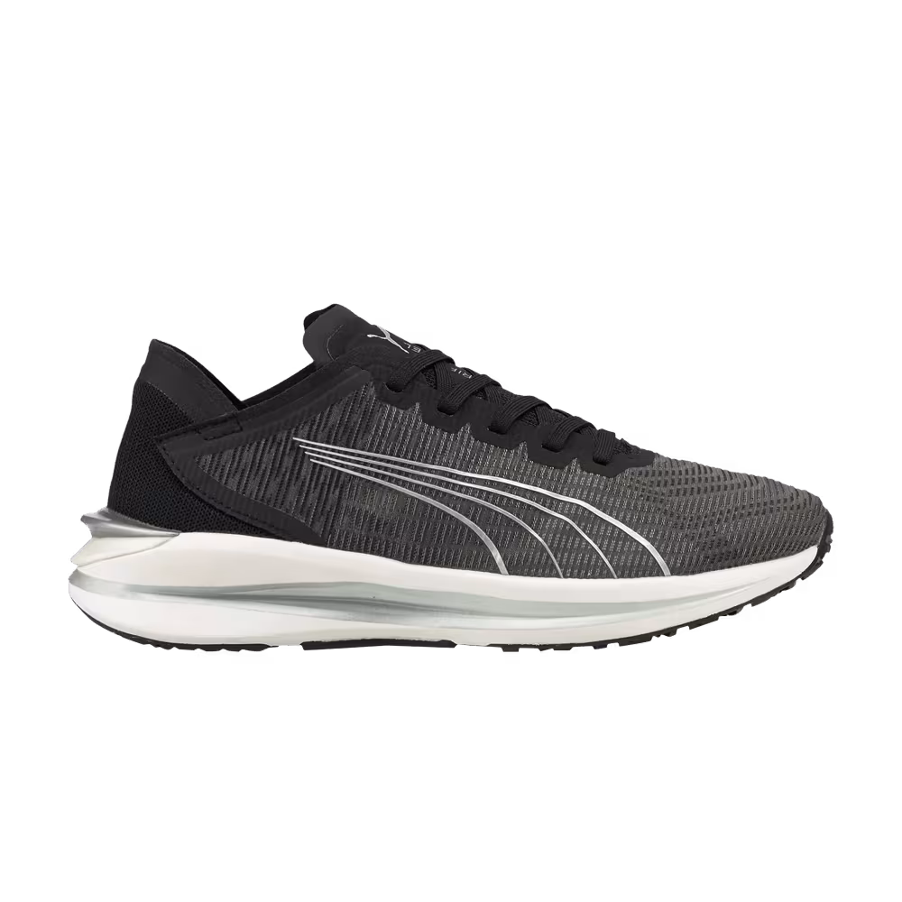 Puma Electrify Nitro Jr Metallic Silver Black