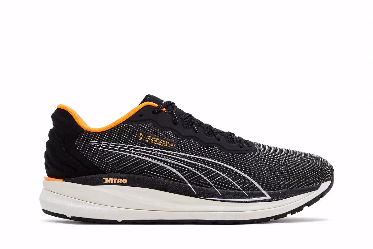 Puma Magnify Nitro WTR Black Orange Glow, view 2