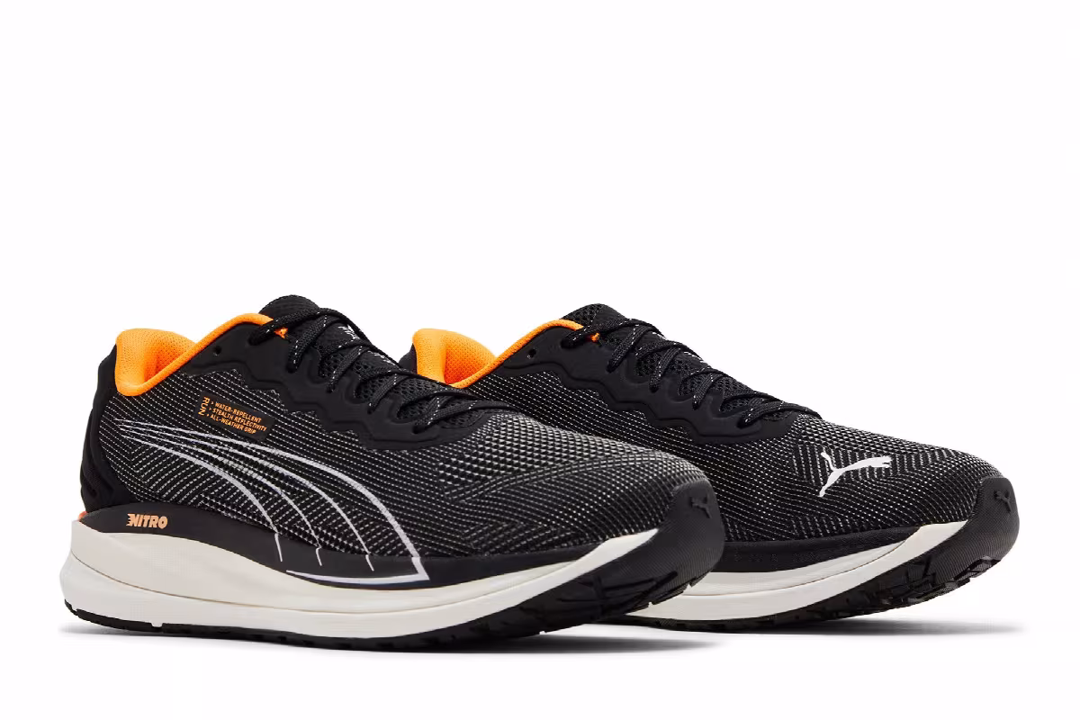 Puma Magnify Nitro WTR Black Orange Glow, view 9