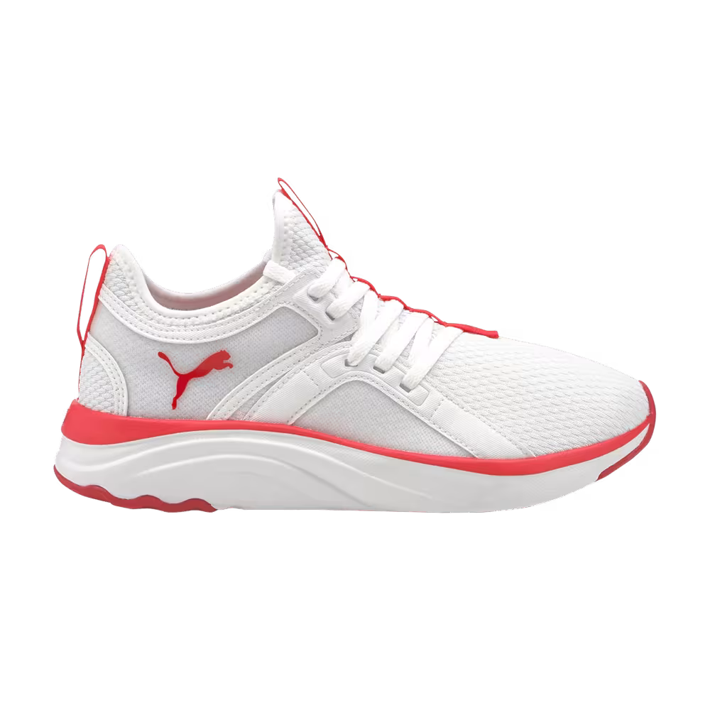 Puma Softride Sophia Big Kid White Persian Red