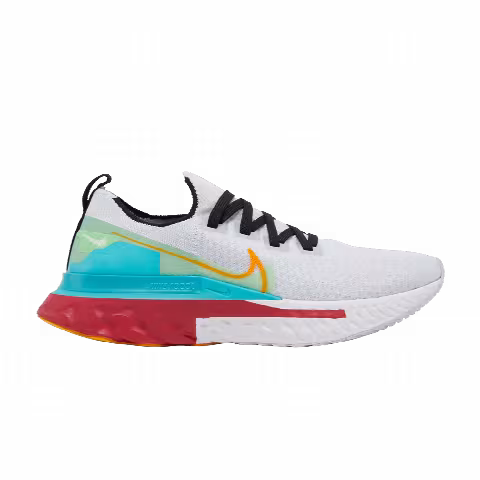 Nike Wmns React Infinity Run Flyknit Premium 'Pure Platinum Cardinal Red'