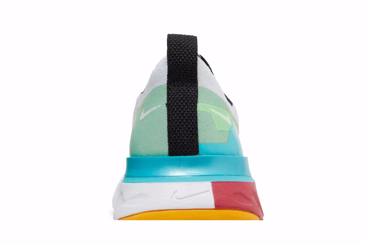 Nike Women's React Infinity Run Flyknit Premium Pure Platinum Cardinal Red, view 8