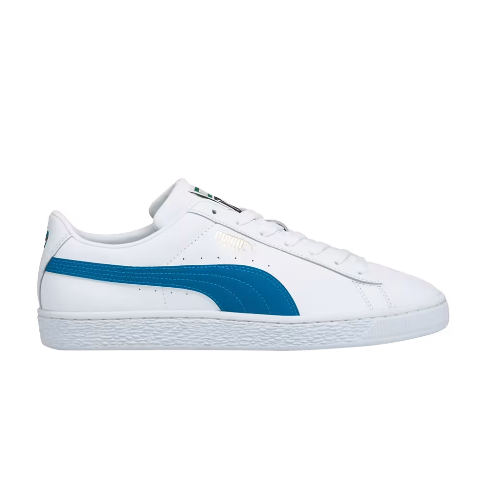 Puma Basket Classic 21 White Mykonos Blue