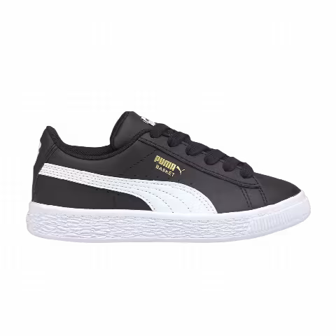 Puma Basket Classic 21 Little Kid 'Black White'