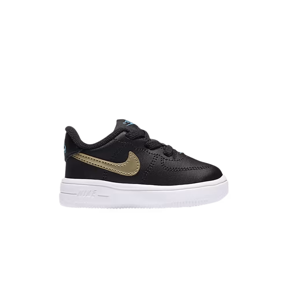 Nike Force 1 Black Metallic Gold Star