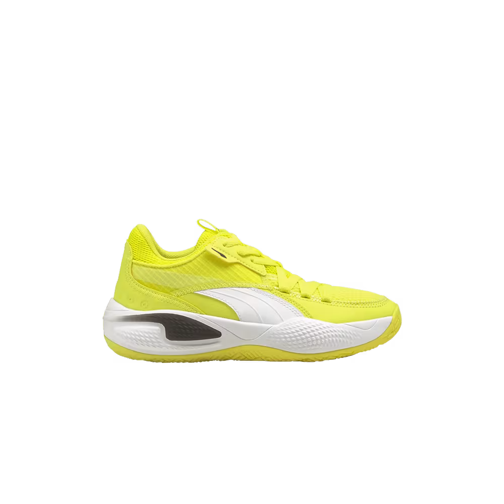 Puma Court Rider I Jr Yellow Glow White