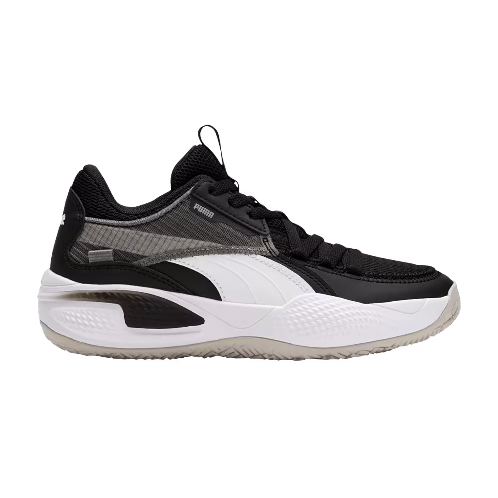Puma Court Rider Jr Black White