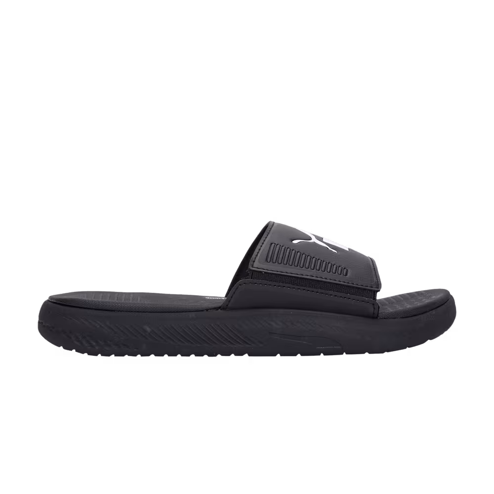 Puma Softride Slide Black White