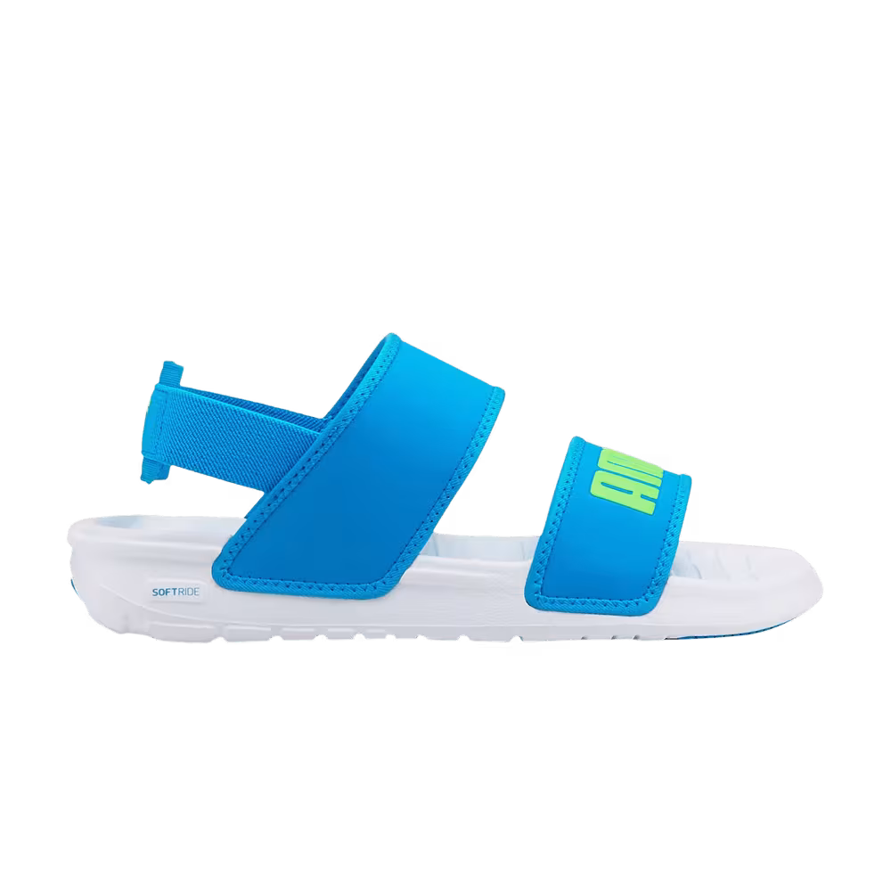 Puma Soft Sandal Jr White Ocean Dive