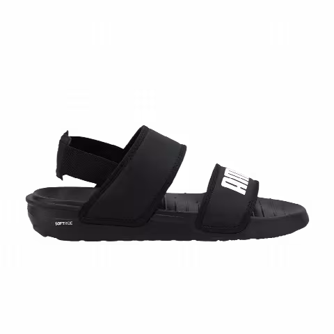 Puma Soft Sandal Jr 'Black White'