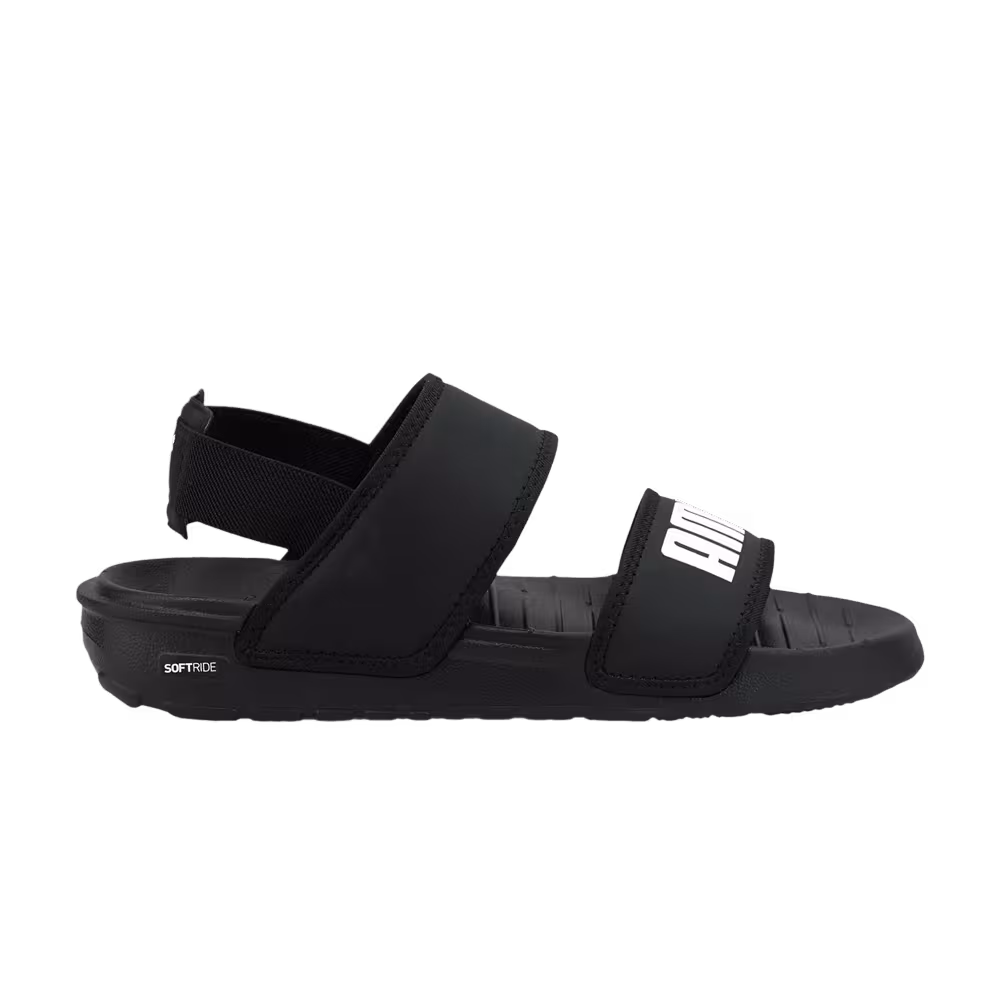 Puma Soft Sandal Jr Black White