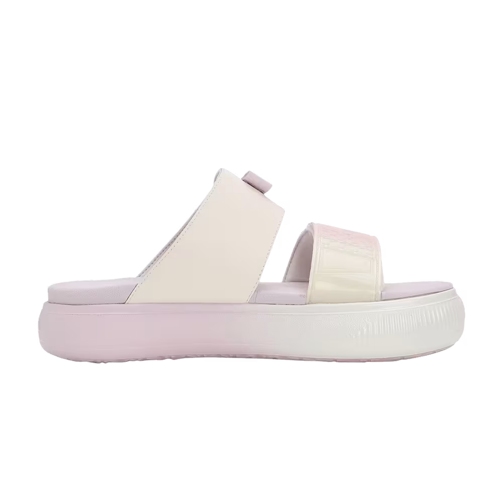 Puma Women's Suede Mayu Slide Summer Camp - Pristine Lavender Fog