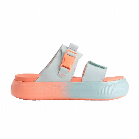Puma Wmns Suede Mayu Slide 'Summer Camp - Nitro Blue Peach Pink'