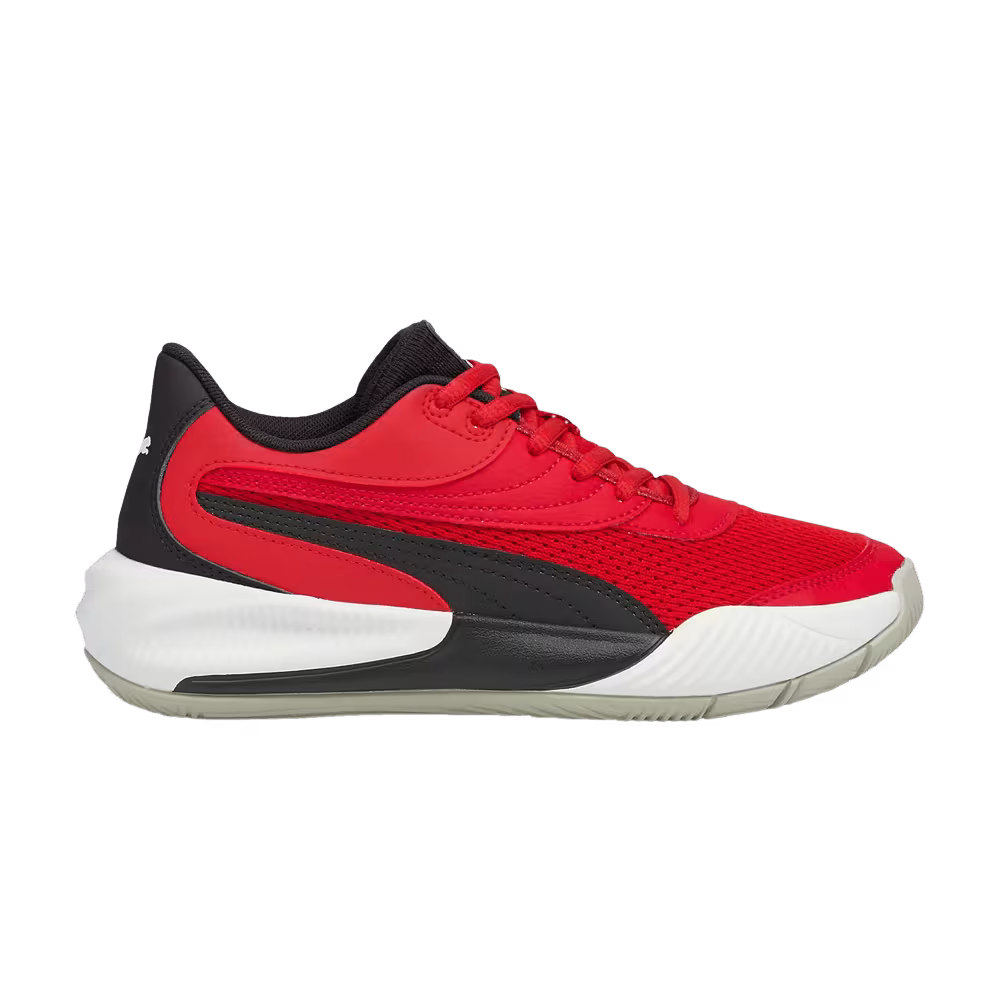 Puma Triple Basketball Jr High Risk Red Black