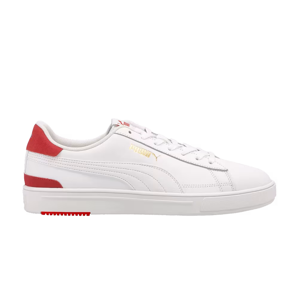 Puma Serve Pro White High Risk Red