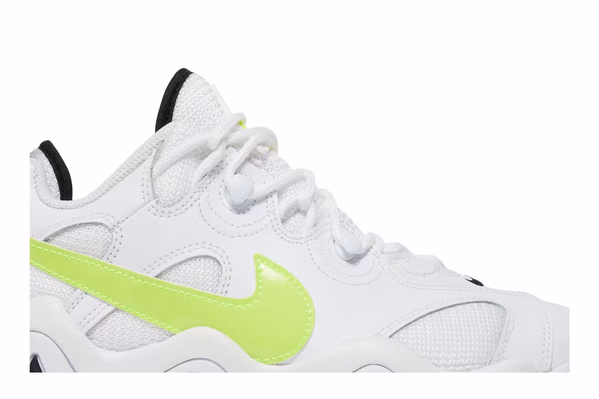 Nike Air Barrage Low GS White Volt, view 3