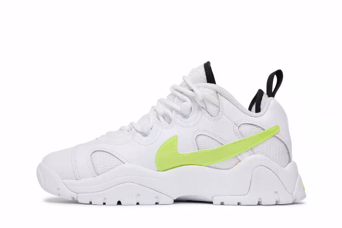 Nike Air Barrage Low GS White Volt, view 4