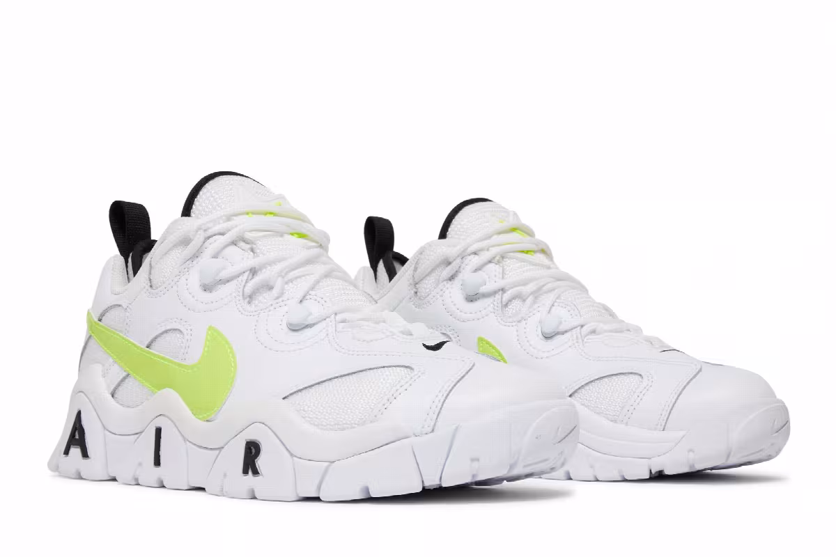 Nike Air Barrage Low GS White Volt, view 9