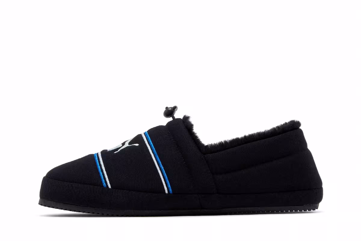 Puma Tuff Mocc Jersey Slipper Black Glacial Blue, view 4