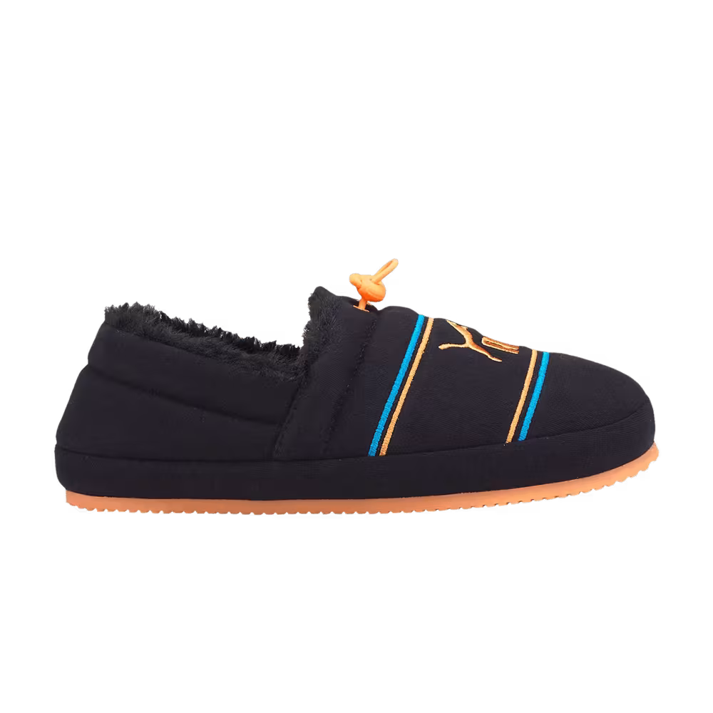Puma Tuff Mocc Jersey Slipper Big Kid Black Neon Citrus