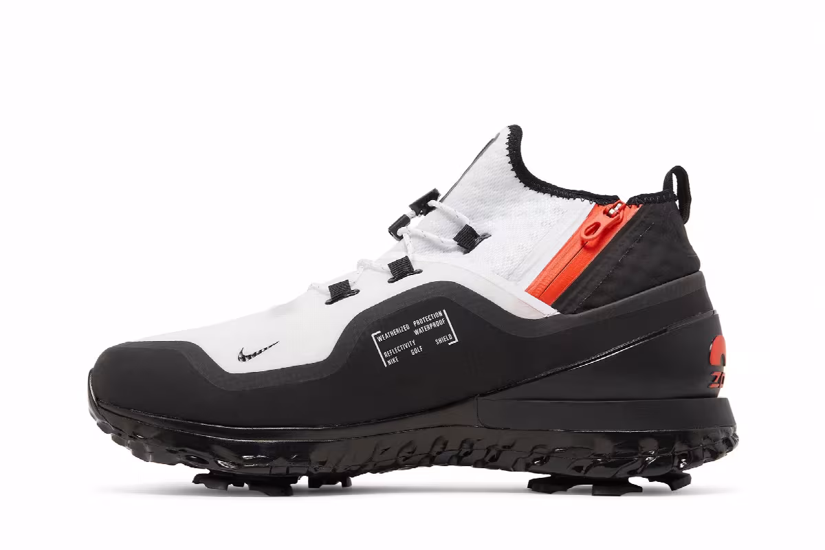 Nike Air Zoom Infinity Tour Shield Golf Wide Team Orange Black, view 4