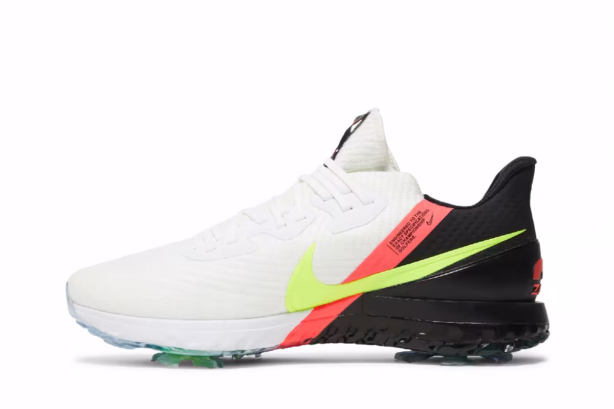 Nike Air Zoom Infinity Tour Wide White Crimson Volt, view 4