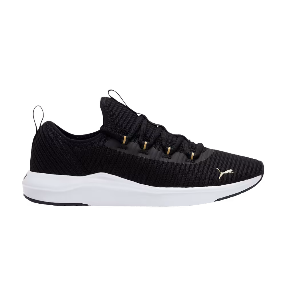 Puma Women's Softride Finesse Black Team Gold