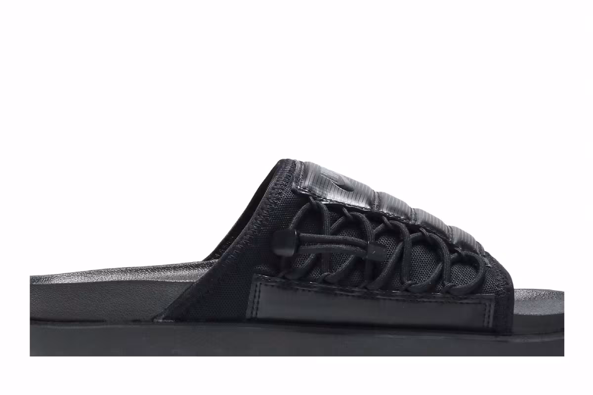 Nike Asuna Slide Triple Black, view 3
