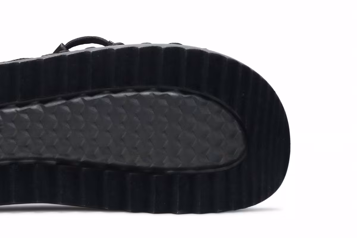 Nike Asuna Slide Triple Black, view 6