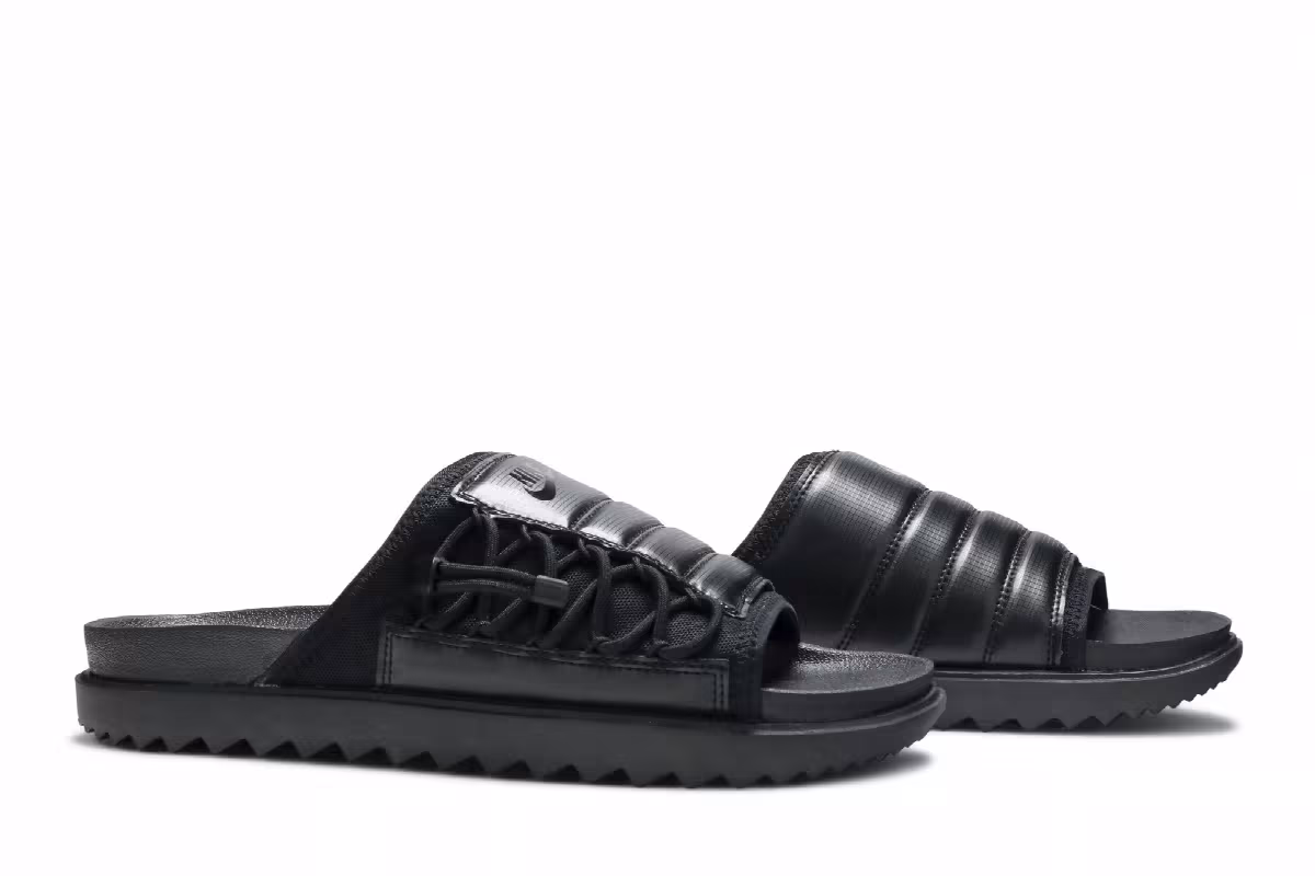 Nike Asuna Slide Triple Black, view 9