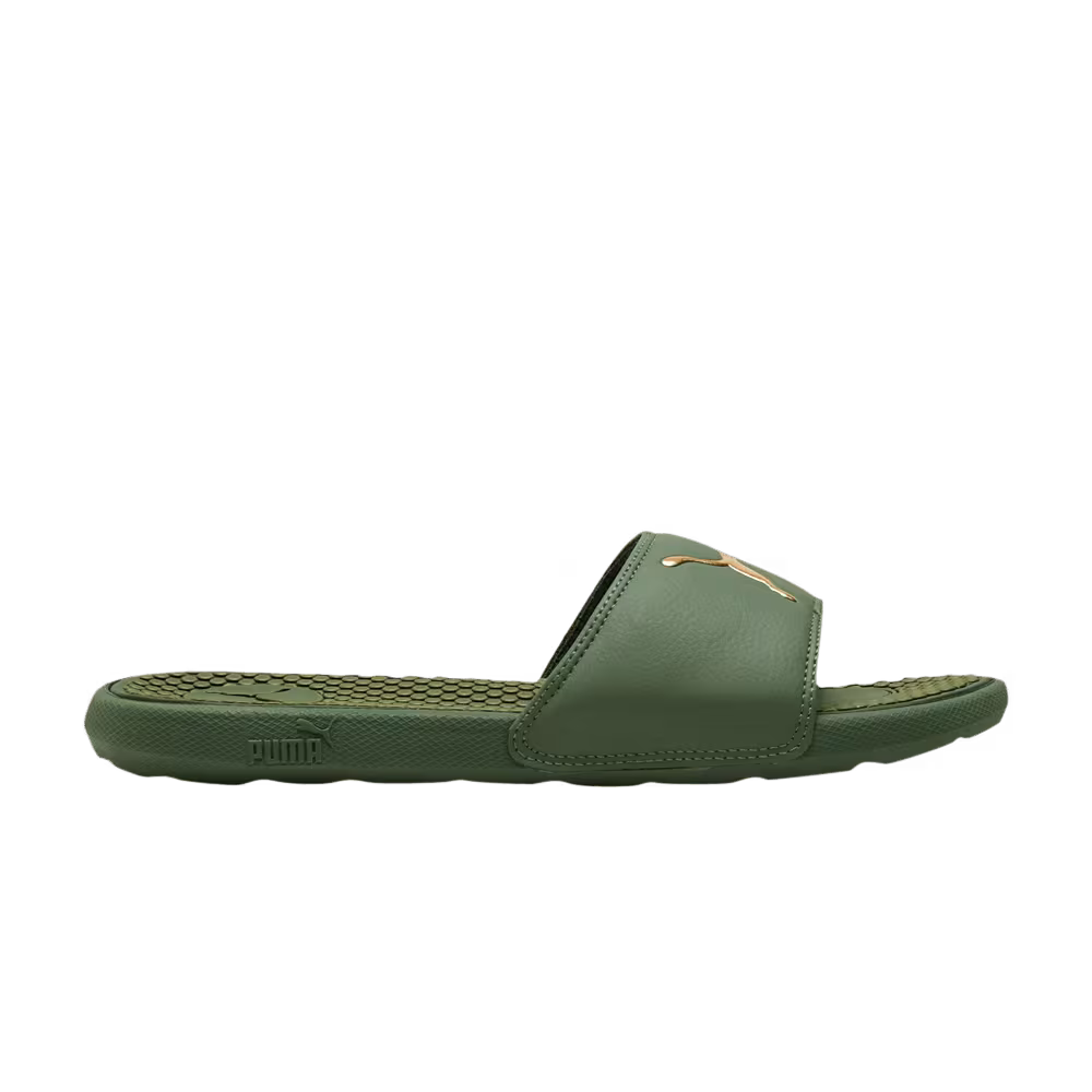 Puma Women's Cool Cat Sport Slide Olivine Team Gold