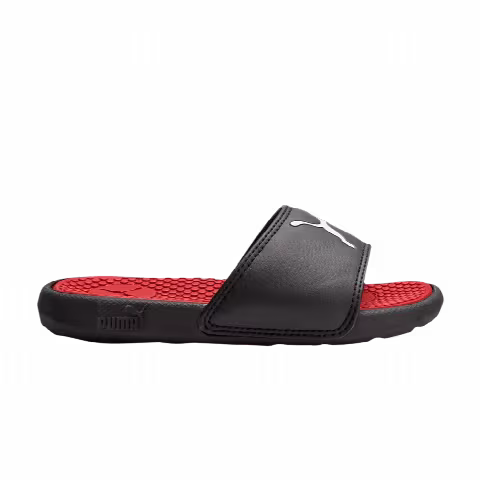 Puma Cool Cat Sport Slide Little Kid 'Black High Risk Red'