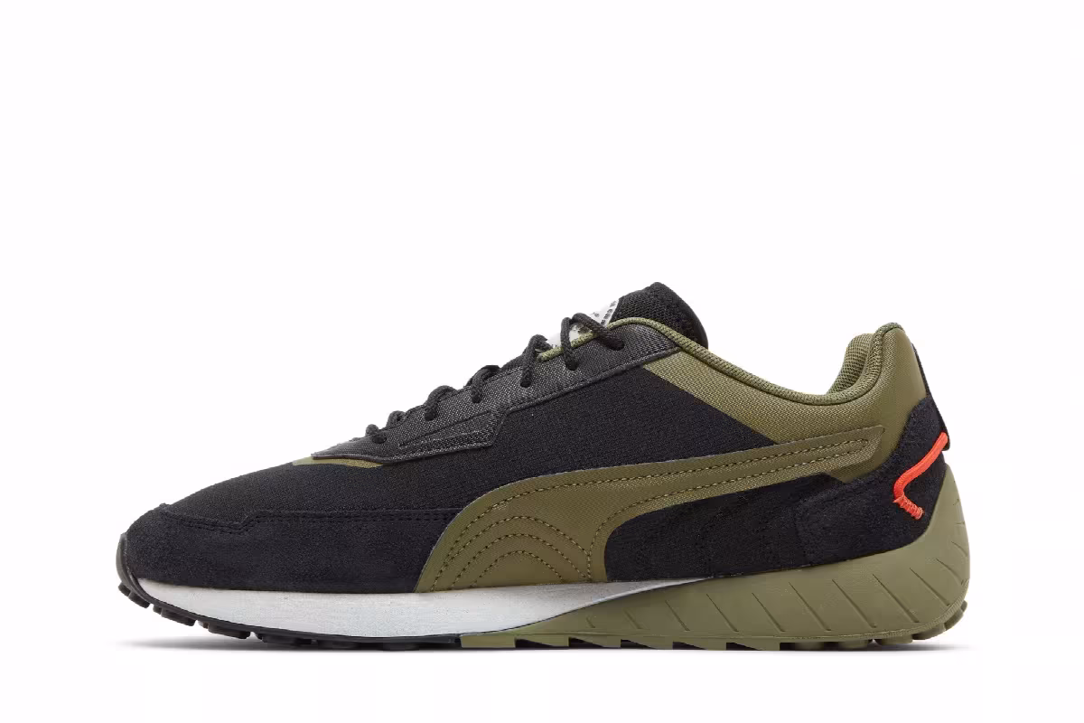 Porsche Legacy x Puma SpeedFusion Black Dark Green Moss, view 4