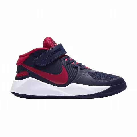 Nike Team Hustle D9 FlyEase GS 'Midnight Navy University Red'