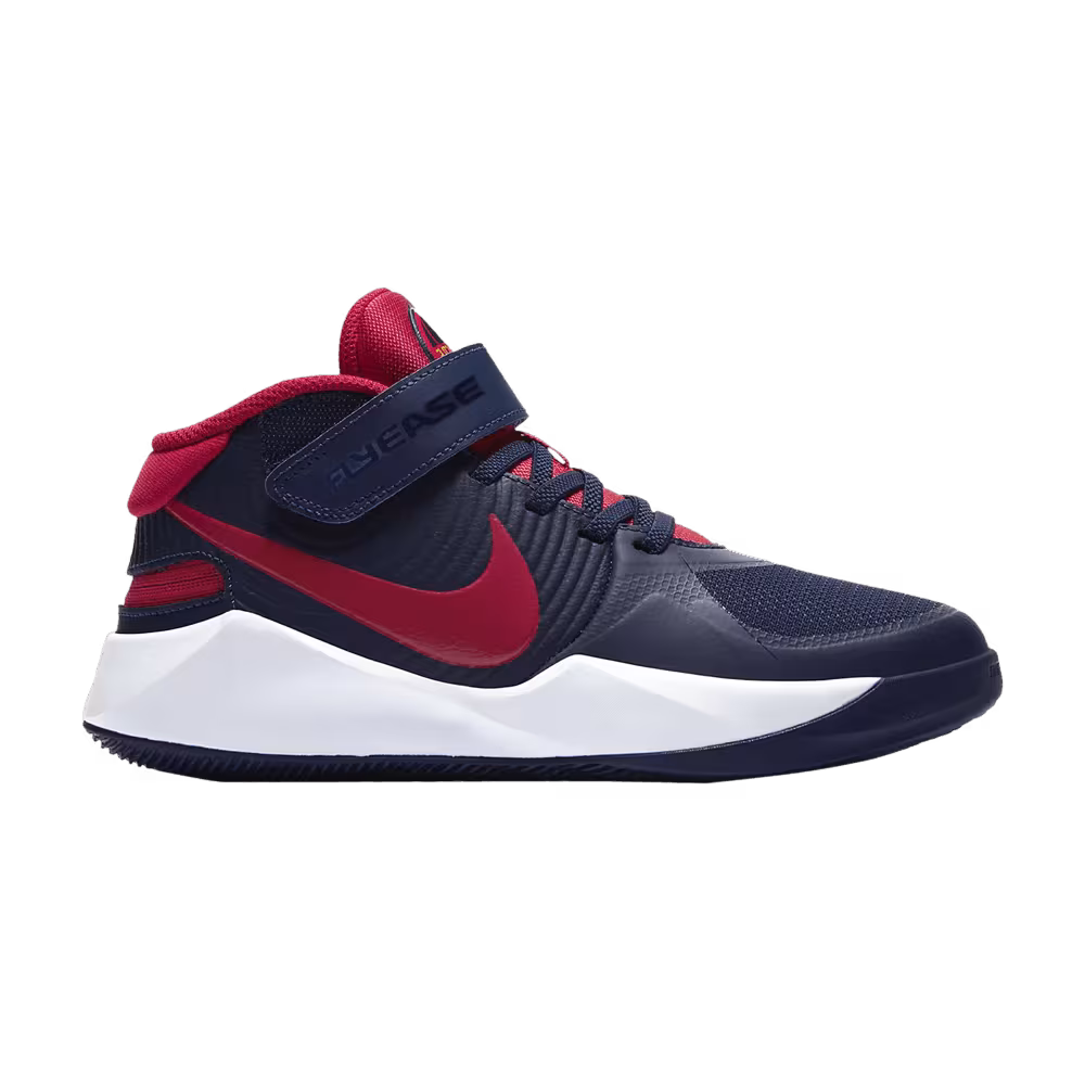 Nike Team Hustle D9 FlyEase GS Midnight Navy University Red