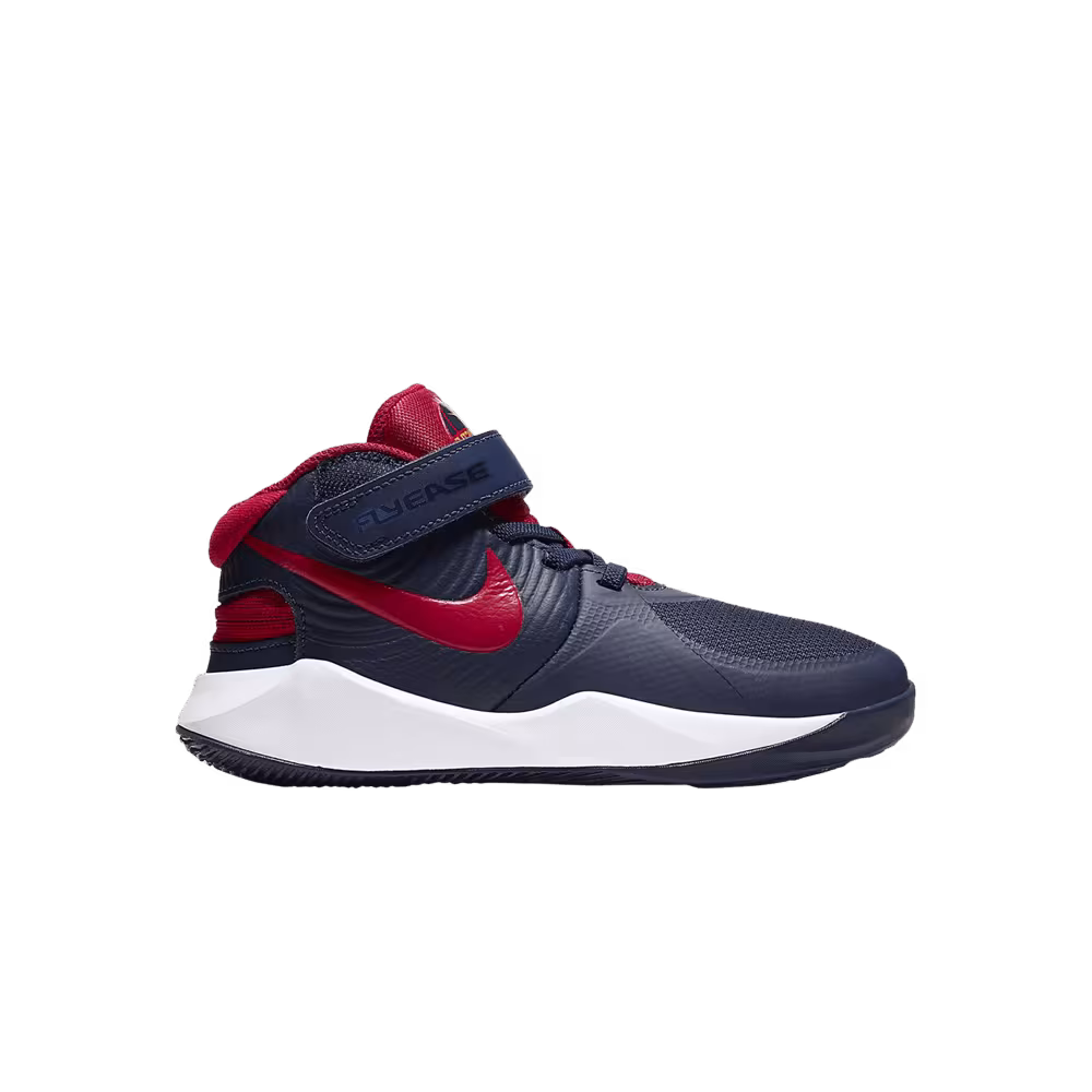 Nike Team Hustle D9 FlyEase PS Midnight Navy University Red