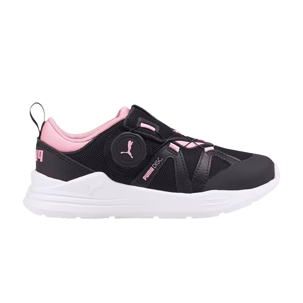 Puma Wired Run Disc Little Kid Black Prism Pink