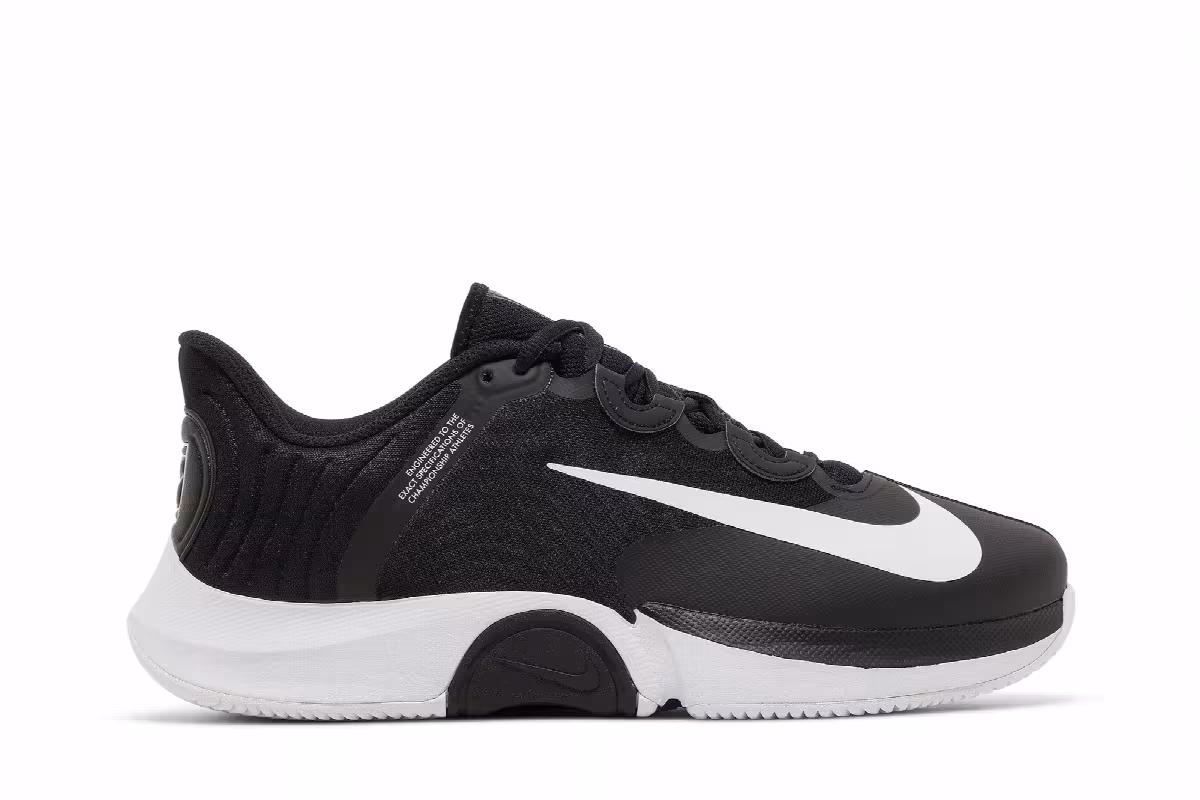 NikeCourt Air Zoom GP Turbo Black White, view 2