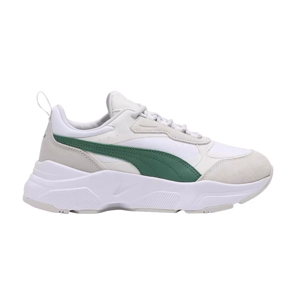 Puma Women's Cassia MU LFS White Deep Forest