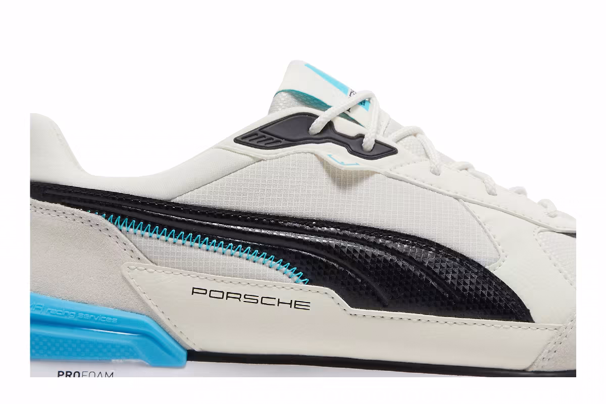 Puma Porsche Legacy x Low Racer Ivory Glow Blue Atoll, view 3