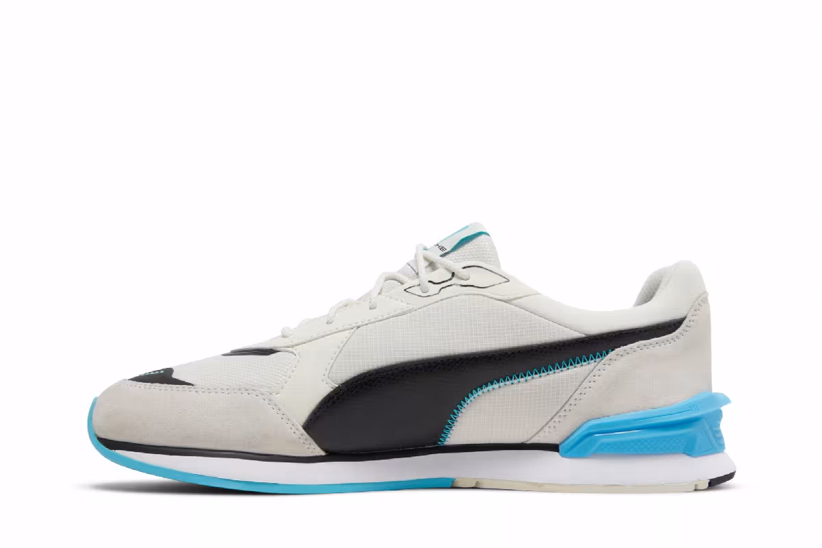 Puma Porsche Legacy x Low Racer Ivory Glow Blue Atoll, view 4