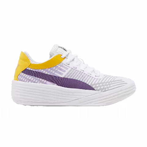 Puma Clyde All-Pro Jr 'White Spectra Yellow'